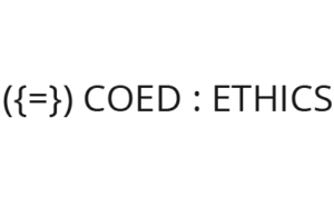 COED:ETHICS