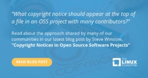 Copyright Notices in Open Source Software Projects