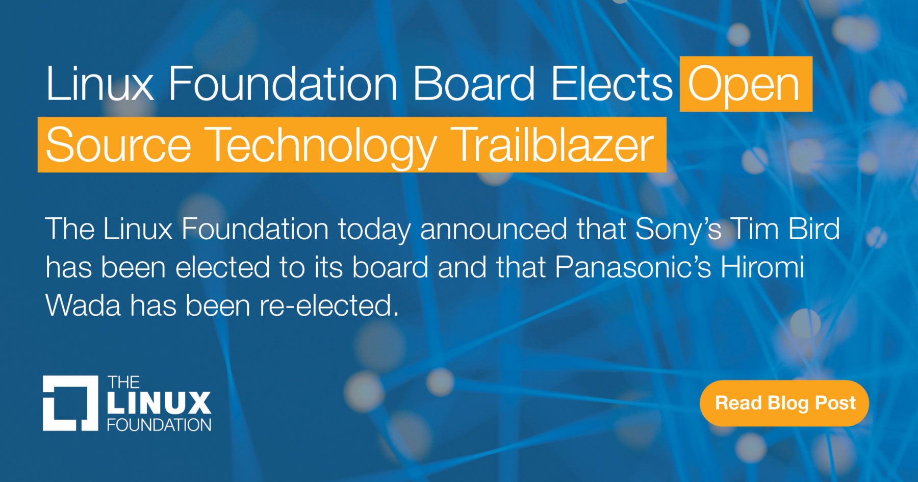 Board Elects Open Source Technology Trailblazer